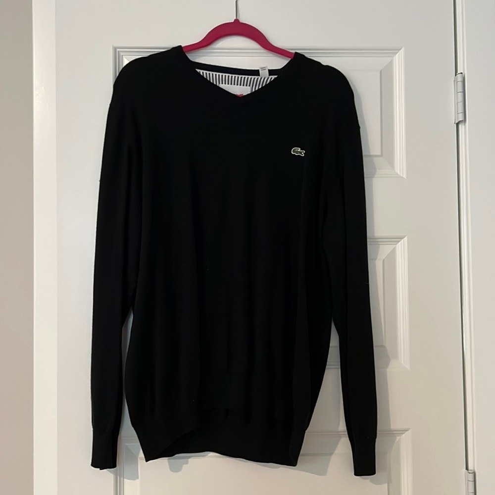 Black Lacoste Sweater; XL; Like New